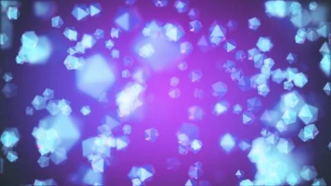 Many random crystals in color space illustration background new quality Illustrazione stock