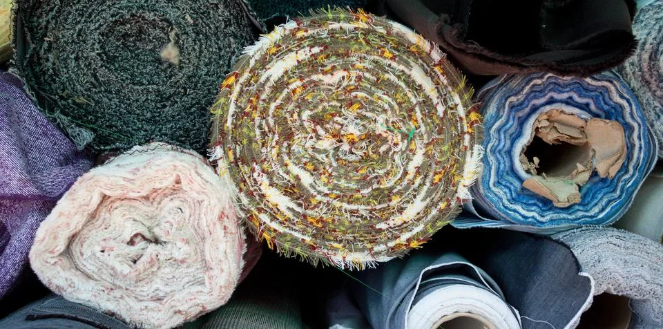 Many reels of threads Foto stock