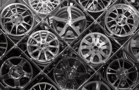 Many rims Foto stock