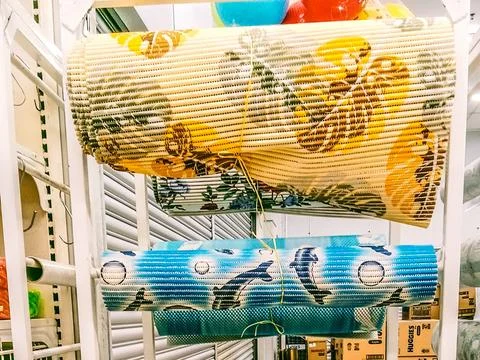 Many rolls of mats Stock Photos