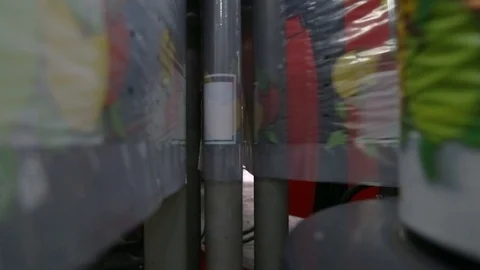 Many rolls of wallpaper, background backdrop decoration design. Beige wallpaper Stockbeeldmateriaal 125665861