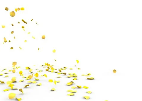 Many rose petals fall on the floor Stock Illustration