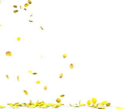 Many rose petals fall on the floor Stock Illustration