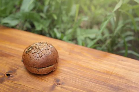 Many round bread. Stock Photos