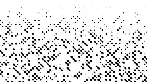 Many rows on blurred dots, computer generated abstract background, 3D render  Illustrazione stock