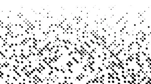 Many rows on blurred dots, computer generated abstract background, 3D rend... Stock Photos