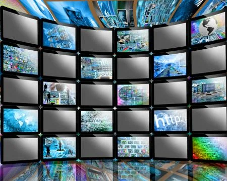 Many screens Illustrazione stock