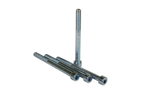 Many screws on white background Stock Photos