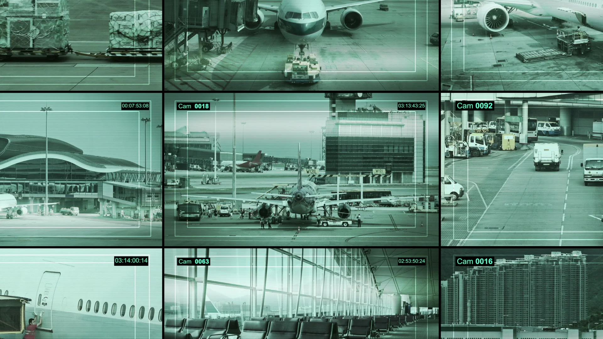 Many security cameras installed in Stock Video Pond5