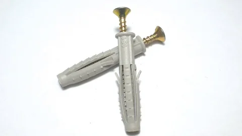 Many self tapping screws rotate motion background. Stock Footage 109036745