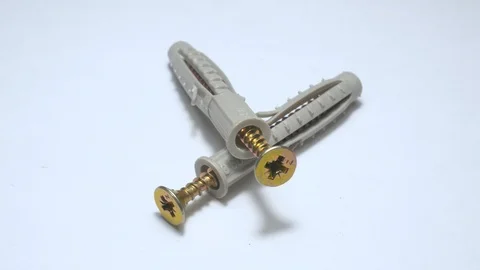 Many self tapping screws rotate motion background. Stock Footage 109036766