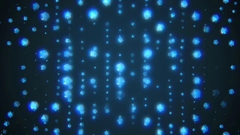 Many shiny crystals random rotating fading in color space animation glamour Stock Footage 113802369