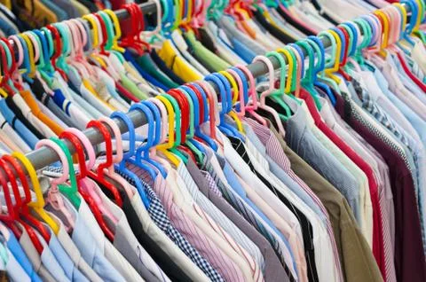 Many shirts Stock Photos