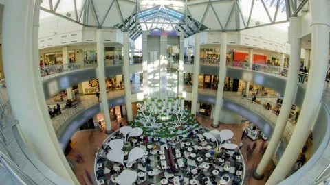 Many shops in multi-level department sto... | Stock Video | Pond5
