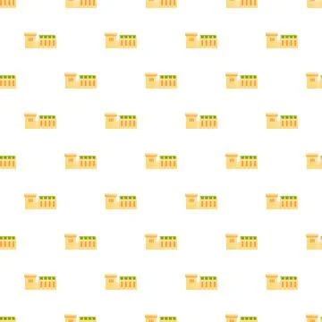 Many simple city blocks repeating seamless pattern Stockillustratie