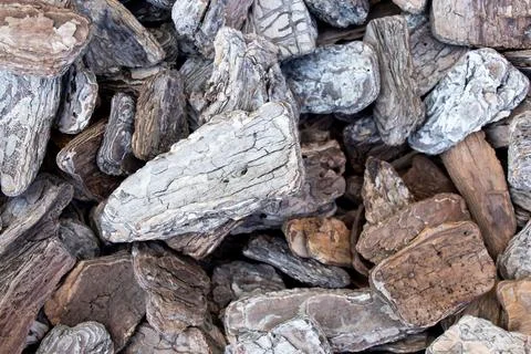 Many size of rock composite to be the background Stock Photos