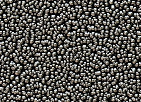 Many small abstract metal shape on black backgrounds Stock Illustration