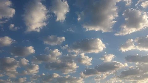 Many small clouds in the sky Stock Photos