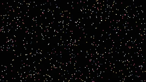 Many small colorful dots or balls bouncing from borders. Colorful generated p 스톡 동영상 146259795