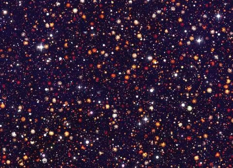 Many small meteorite with craters on a space stars backgrounds Illustrazione stock