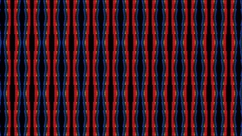 Many small multiple shapes in retro classic color palette. Camera zoom out a Stock Footage 249164838