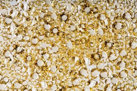 Many small ruby diamond stones, luxury background Stock Photos