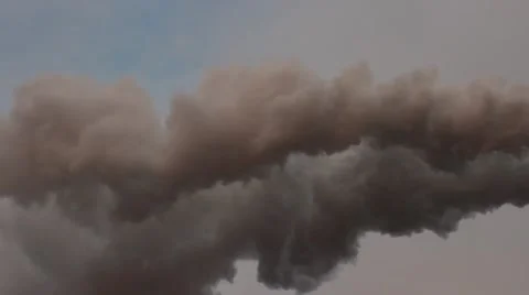 Many smoke from a chimney Video stock 45058478