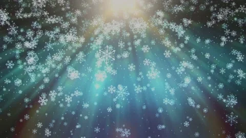 Many of snow flakes falling down with light Stock Footage 160196110