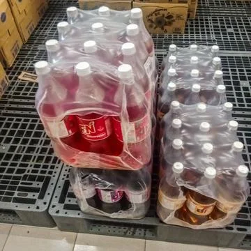 Many soft drinks Stock Photos