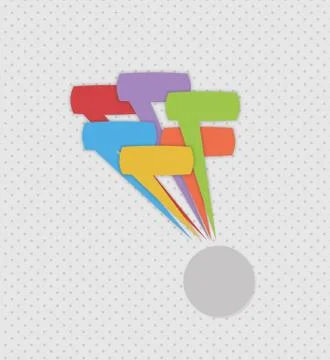 Many speak bubbles Stock Illustration