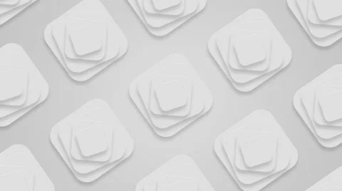 Many spinning white small squares, loop Stock Footage 46813015