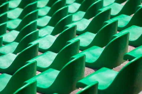 Many Stadium Seats Stock Photos