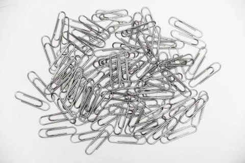 Many stainless clips Stock Photos