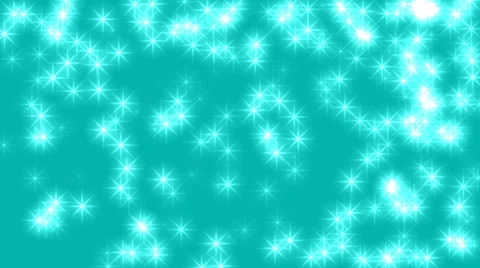 Many Stars on Cyan background Loop Stock Footage 42663143