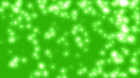 Many Stars on Green background Loop 4K Ultra Hd Stock Footage 42664234
