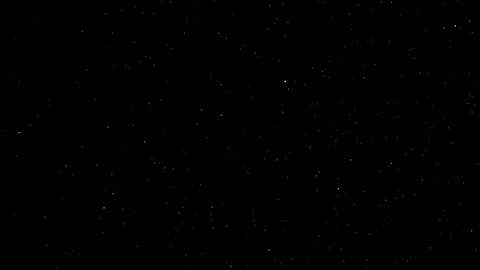 Many stars on the night sky move to the right and blink Stock Footage