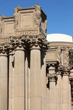Many stone columns Stock Photos