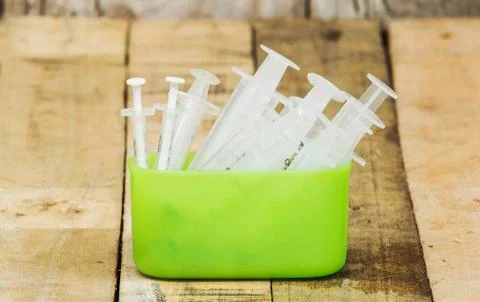 Many syringes Stock Photos