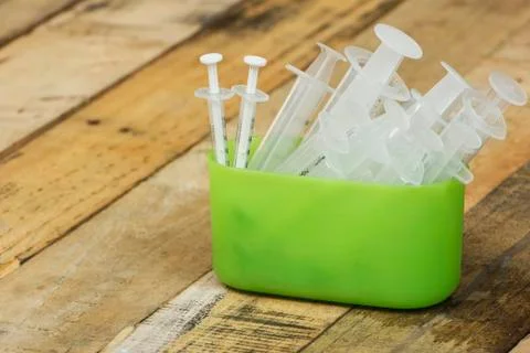 Many syringes Stock Photos