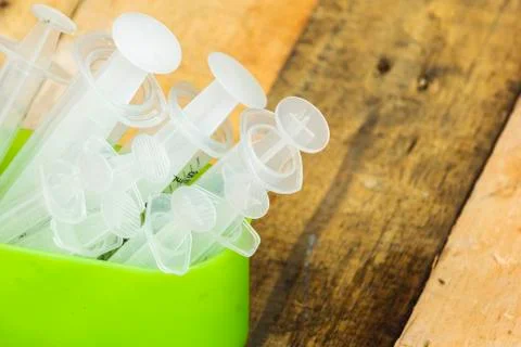 Many syringes Stock Photos