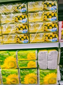 Many tissues in the pack Stock Photos