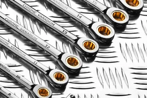 Many Tools on white background Foto stock