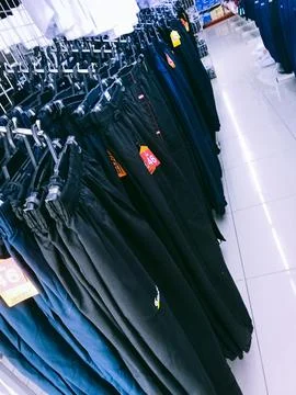 Many track pants Stock Photos