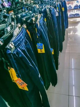 Many track pants Stock Photos