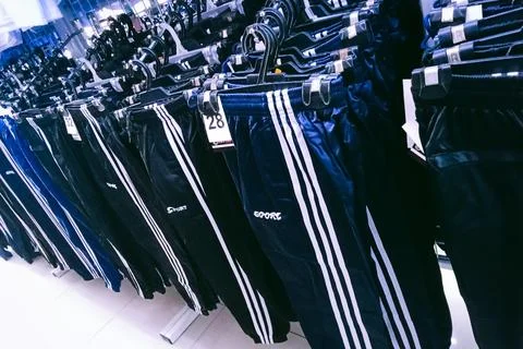 Many track pants Stock Photos