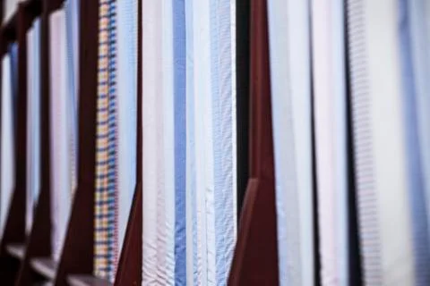 Many types of fine cloth Stock Photos