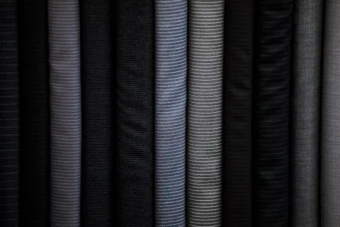 Many types of fine cloth Stock Photos
