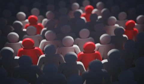 Many users 10 Illustrazione stock