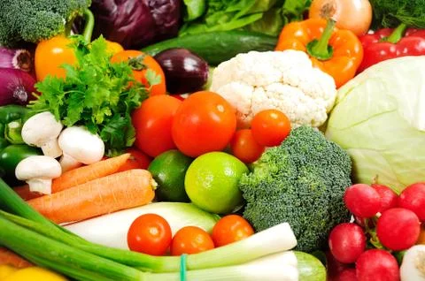 Many vegetables Stock Photos