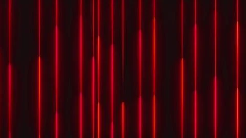 Many vertical neon lighting lines, abstract computer generated backdrop, 3D Illustrazione stock